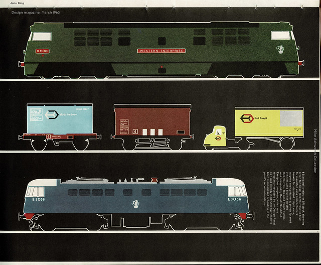 Design magazine Number 171, March 1963 : special issue on Railways : Design policy into practice : Graphics - standard liveries for BR rolling stock
