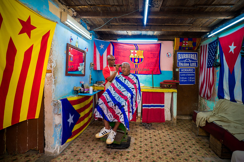 Barbershop in Old Havana