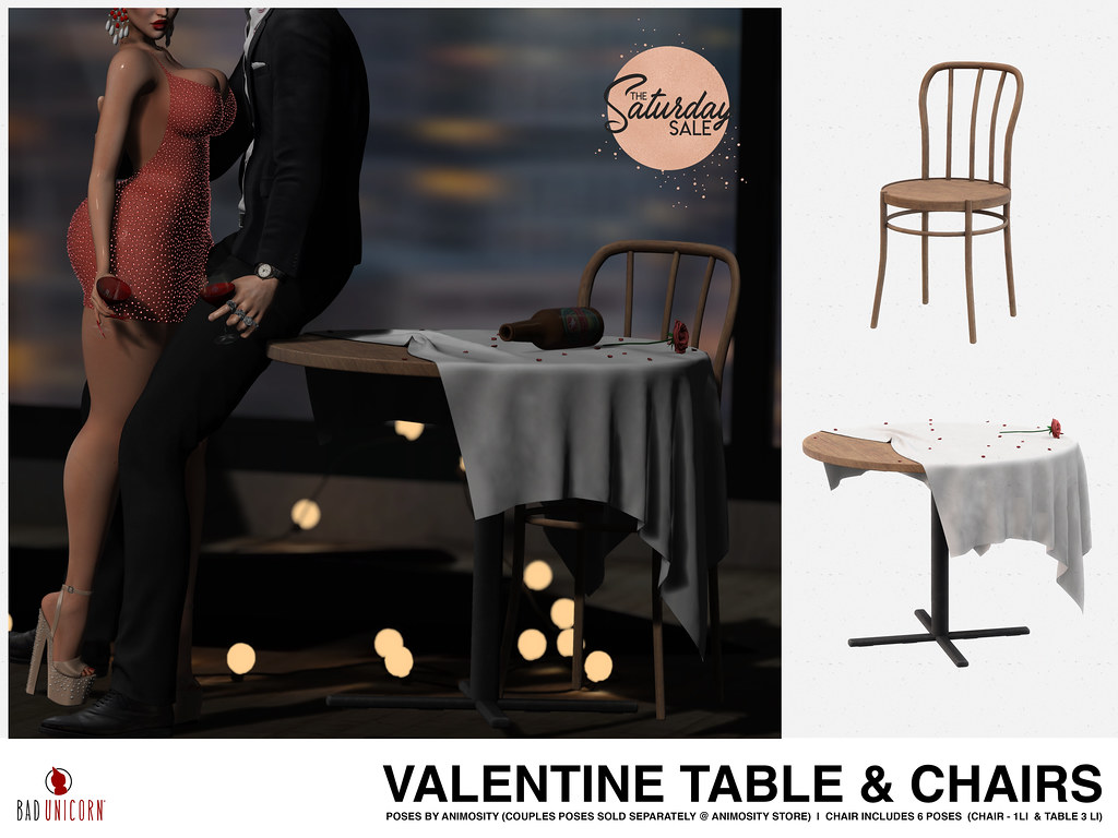 Bad Unicorn – Valentine Table Chairs