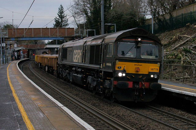 The Evening Star: 66779 (66743 on rear) 6T63 Stansted Mountfitchet 11/02/23