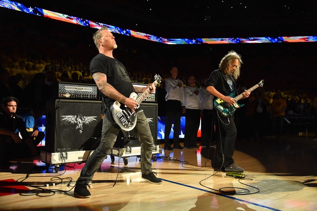 Metallica Performs National Anthem Before NBA Finals Game 5