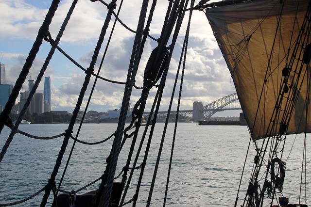 The Duyfken on Sydney Harbour