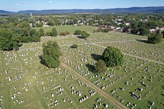 Aerial view of Edge Hill Cemetery [02]