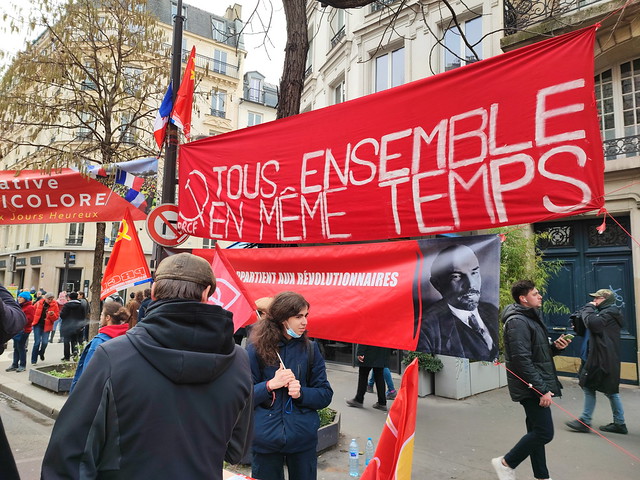 10 - Paris en Février 2023 - Manifestation anti-réforme des retraites Samedi 11 Février - Boulevard Voltaire