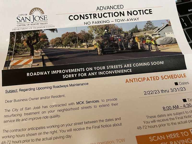 Advanced Construction Notice