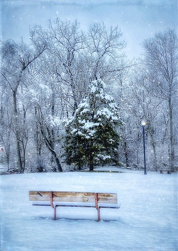 hss park snow bench winter hbm