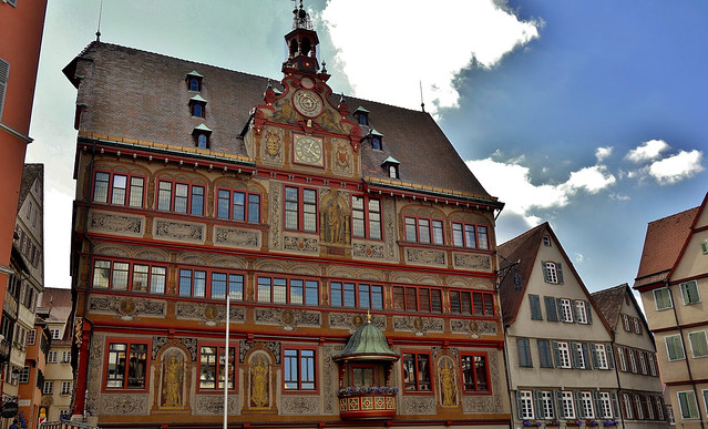 Germany, unterwegs in Tübingen, Altstadt , Rathaus,  21387