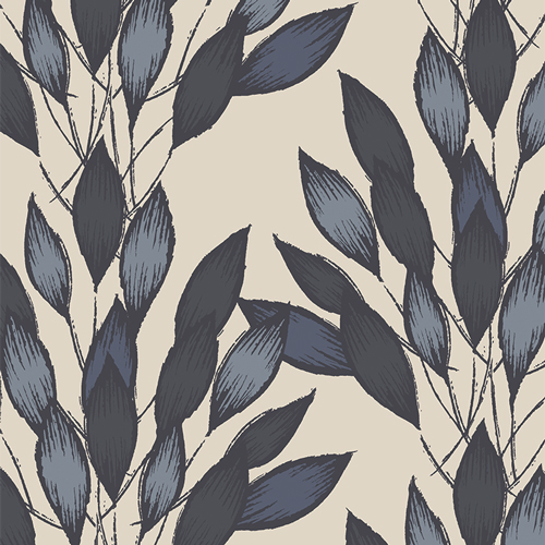 C26400a Brushed Leaves Gris