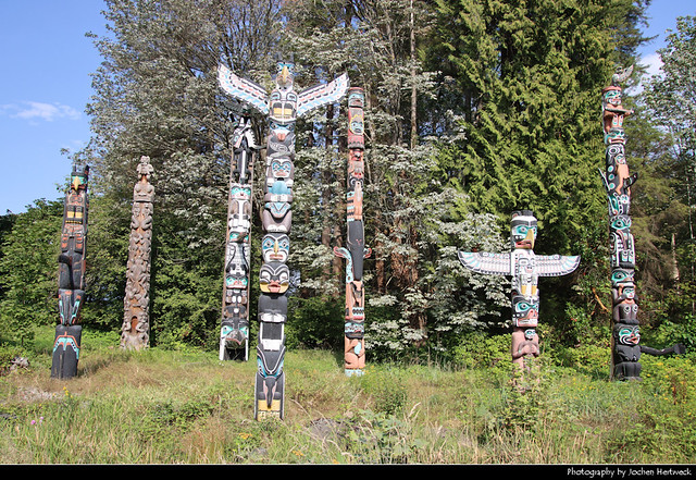 Totem Poles, Stanley Park, Vancouver, Canada