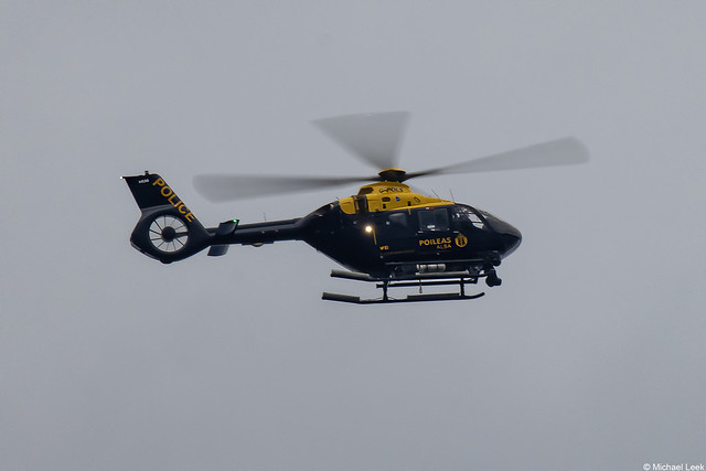 Scottish police (Poileas Alba) Airbus Helicopters H135/EC135T, G-POLS; above Loch long, Argyll, Scotland.