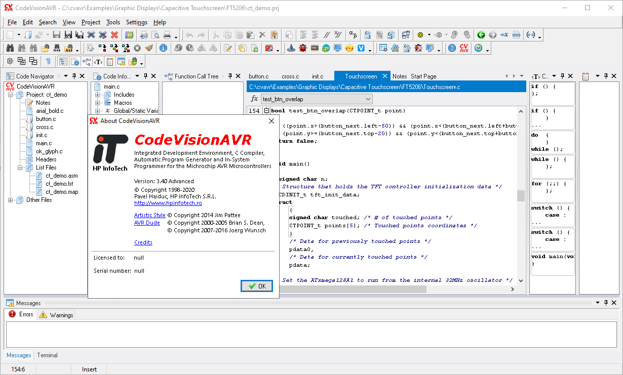 Working with CodeVisionAVR Advanced 3.40 full