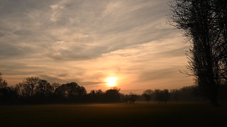 Sunset by The River Thames near Hurley - Tuesday 14th February 2023 at 16:34