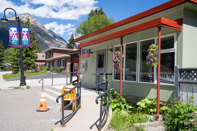 Field, British Columbia - July 11, 2022: The Field, BC Canada Post Office in Yoho National Park