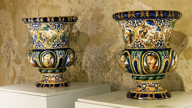 Majolica Ornamental Vases - Savona City Hall Collection.