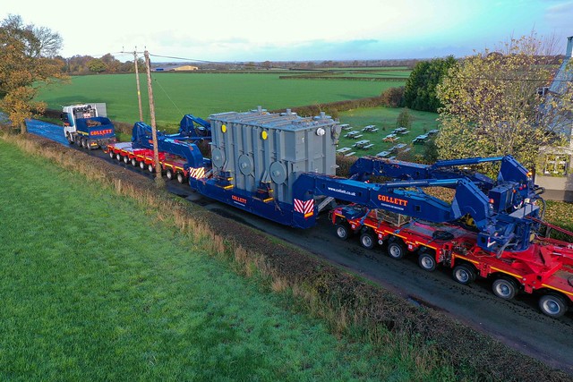 Collett Deliver Two Super Grid Transformers to Kintore Substation
