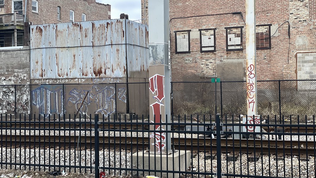 91st Boys Tag off 91st & Brandon Metra Station, South East Side Chicago, February 2023.
