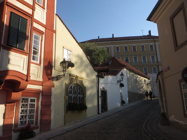 Vieilles maisons dans la  rue Kapucinska, Hradschin, Prague, République tchèque.