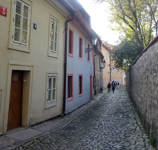 Vieilles maisons dans la  rue Nový Svět , Hradschin, Prague, République tchèque.