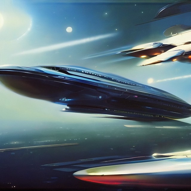 ultramodern space ship ...