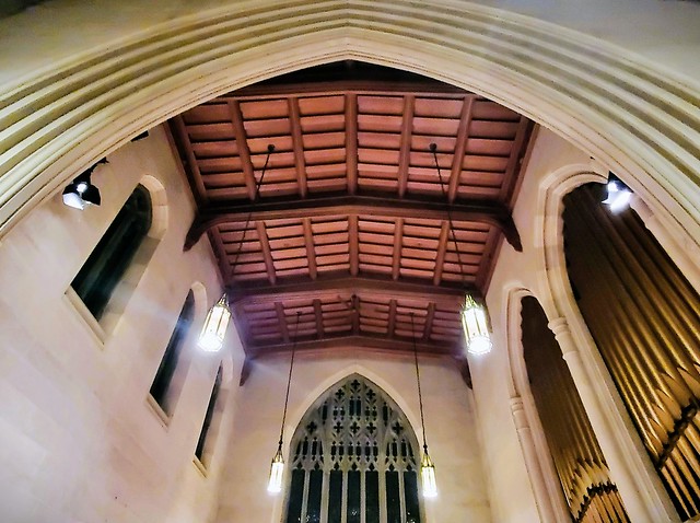Chancel window; ceiling