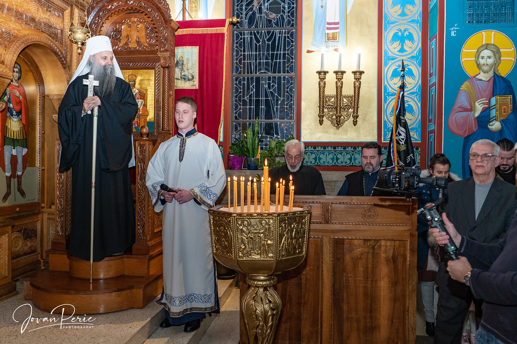 Patriarch Porfirije at St. George Church, Indiana