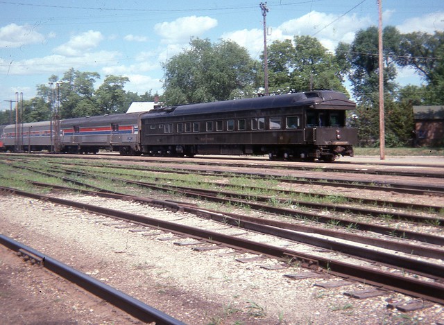 A private car brings up the rear of a Chicago-bound North Star