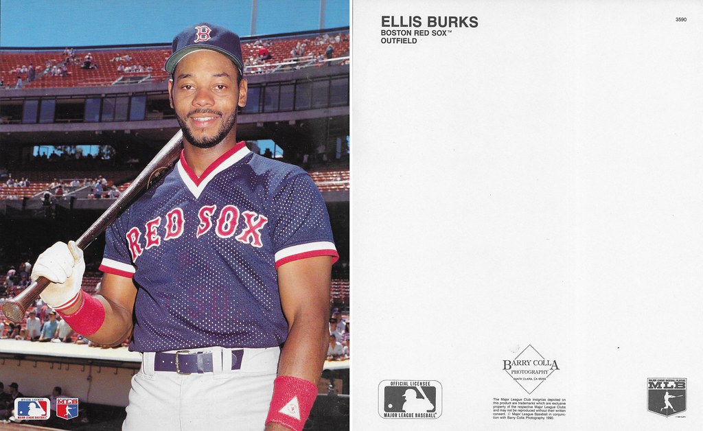 1990 Barry Colla 8x10 - Burks, Ellis