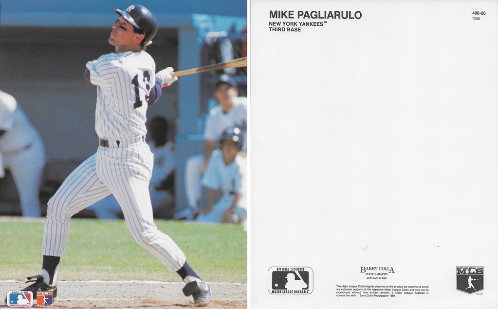 1989 Barry Colla 8x10 - Pagliarulo, Mike