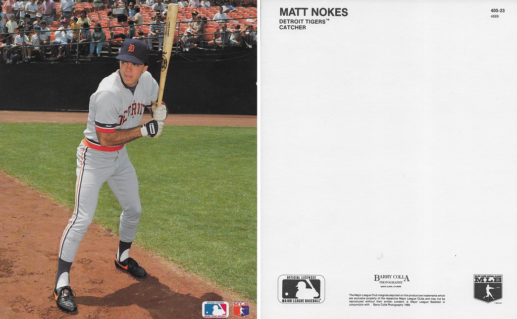 1989 Barry Colla 8x10 - Nokes, Matt