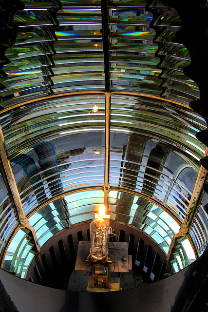 The West Quoddy Head Light - up close from the inside