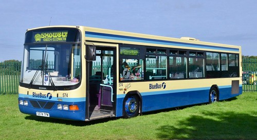 S574 TPW ‘First Blue Bus’ No. 574. Scania L94UB / Wright Solar on Dennis Basford’s railsroadsrunways.blogspot.co.uk’