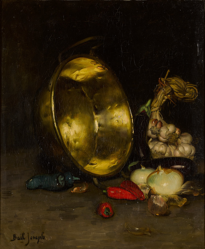 Joseph Bail «A Copper Cauldron, Garlic and Onions»