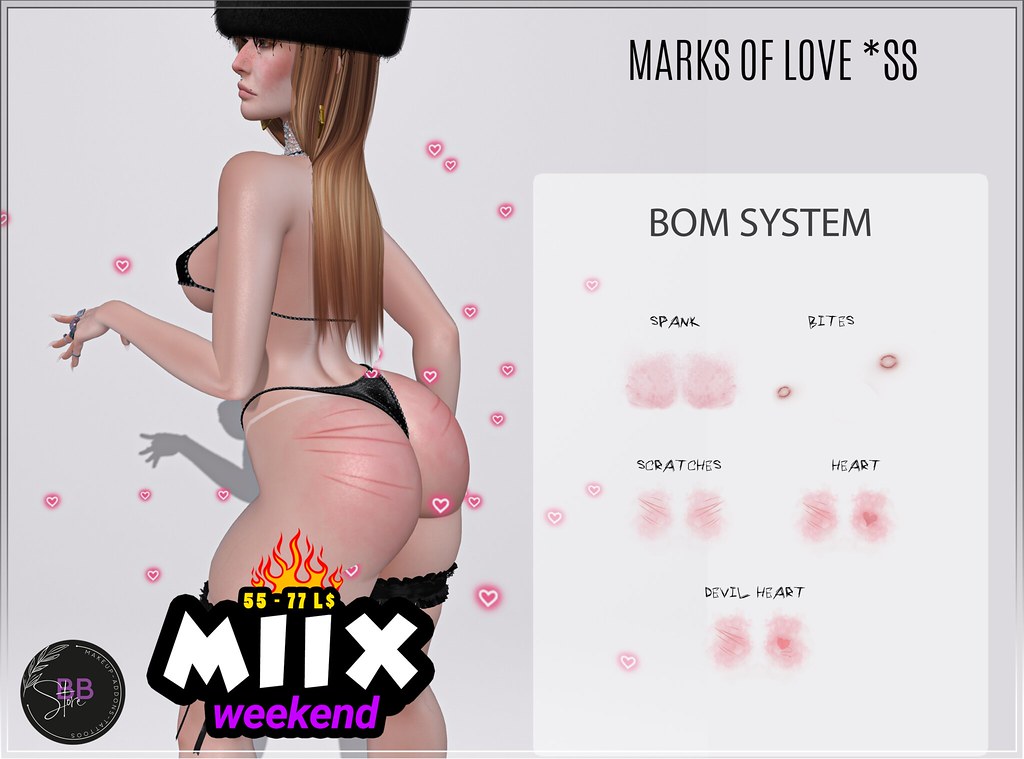 MIIX WEEKEND – B B STORE – Marks of Love -ss