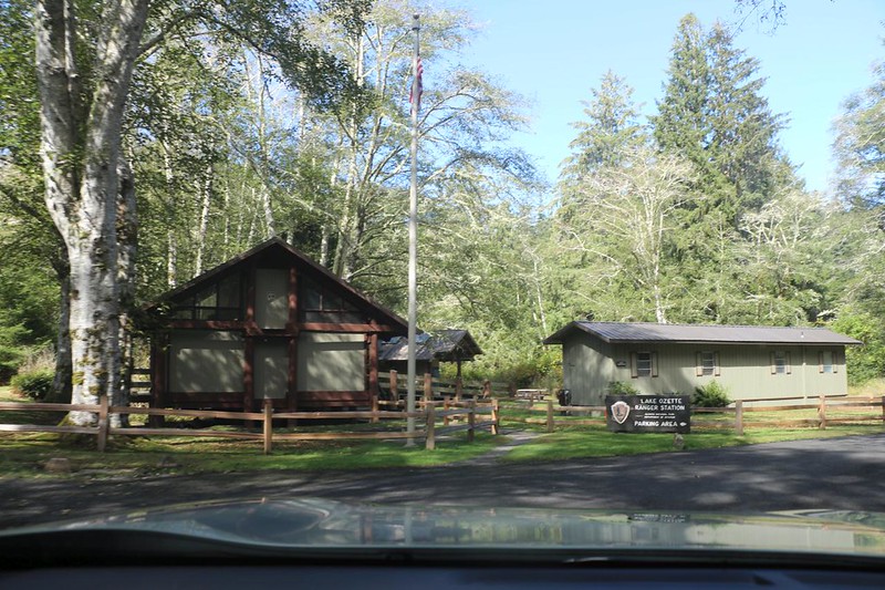 We arrived at the Lake Ozette Ranger Station, parked the car, and got ready to backpack to Cape Alava
