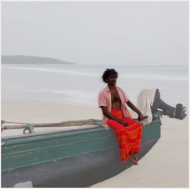 Waiting Fisherman in Sri Lanka