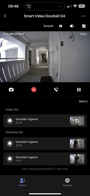 Aqara Smart Video Doorbell G4 - Aqara App - Monitor