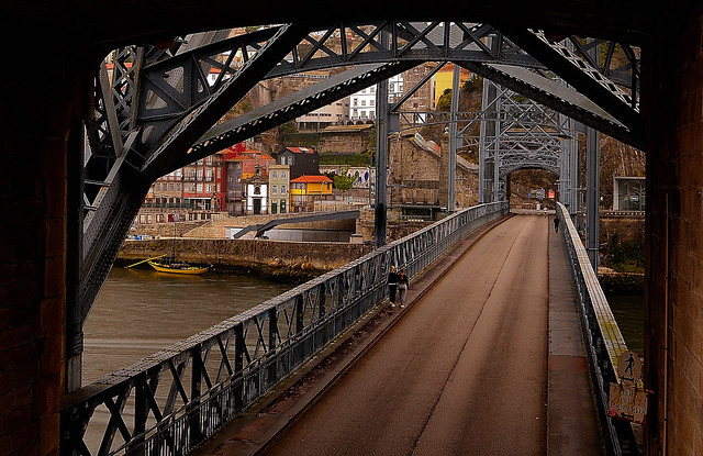 Crossing the old bridge