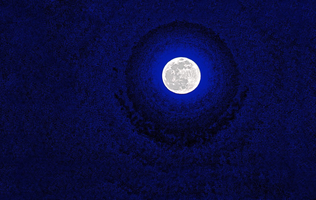 Moon in Blue