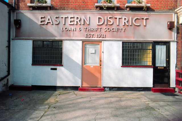 Eastern District, Loan & Thrift Society, Plaistow, Newham, 1991, 91c03-01-04