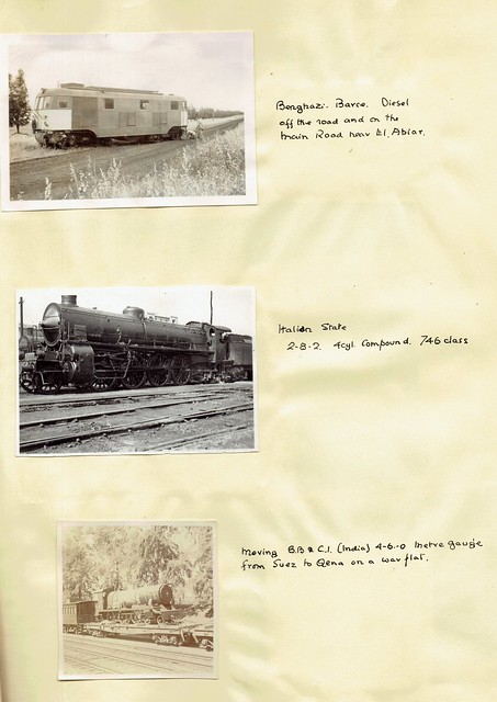Libya, Italy and Egypt - diesel and steam locomotives