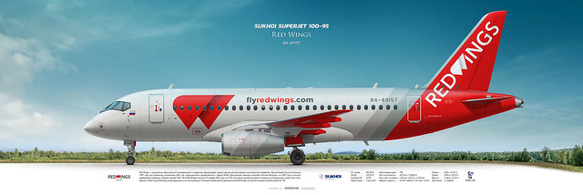 Sukhoi Superjet 100-95 Red Wings