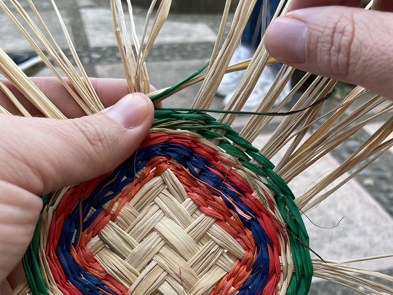 A colorful begininng of basket-weaving at the Chieton Moren Indigenous Organization in San Jose
