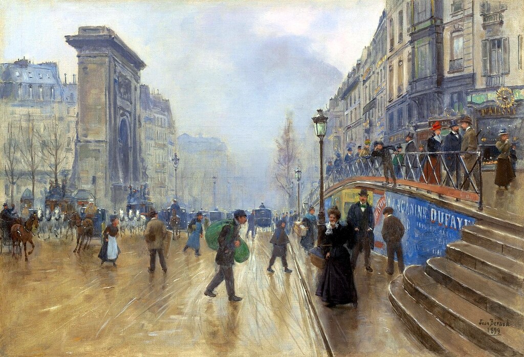 Jean Beraud «The Boulevard Saint-Denis in Paris», 1899