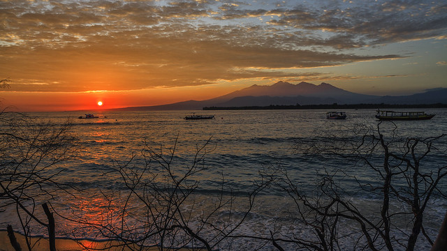 Sunrise over Lombok