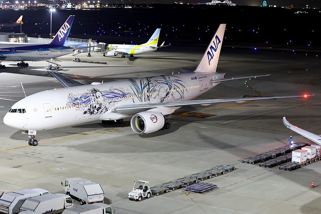 All Nippon Airways | Boeing 777-200ER | JA745A | Demon Slayer livery | Tokyo Haneda
