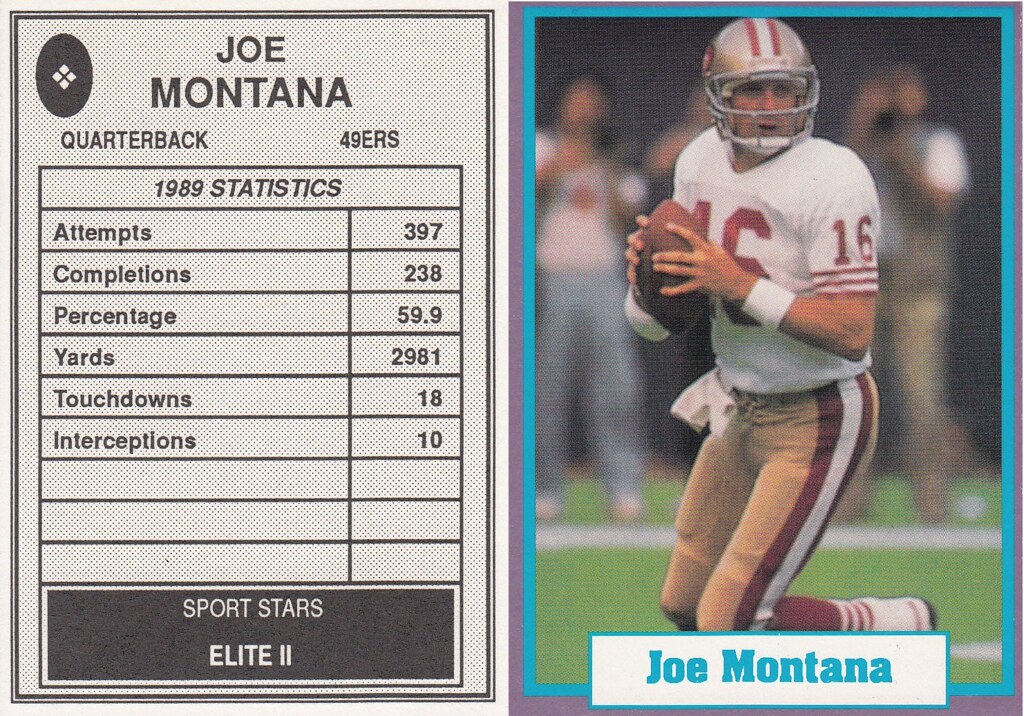 1990 Sport Stars Elite II - Montana, Joe