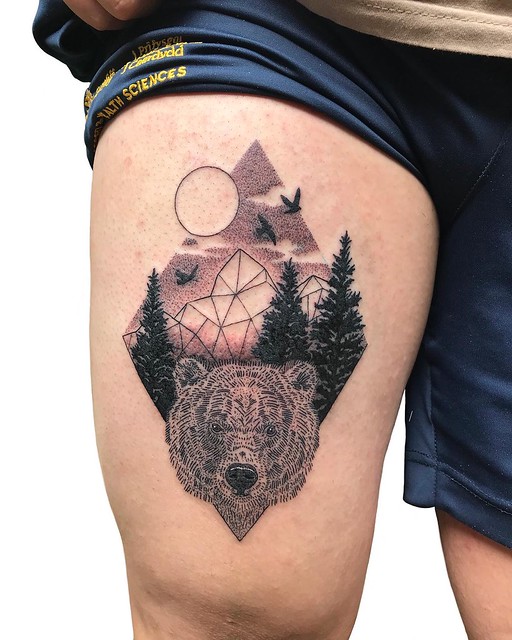Bear Tattoo by Bex