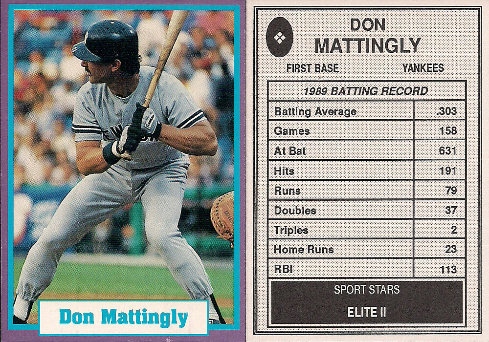 1990 Sport Stars Elite II - Mattingly, Don