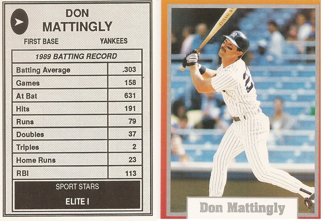 1990 Sport Stars Elite I - Mattingly, Don