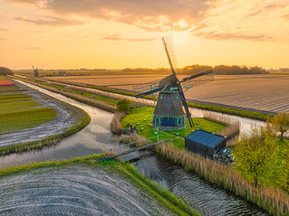 Molen P, Korte Ruigeweg, village of Oudesluis, The Netherlands.